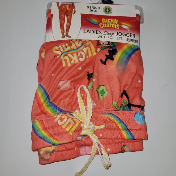 Warner Bros. Intimates Sleepwear Orange Lucky Charms Pajama Jogger Pants Poshmark